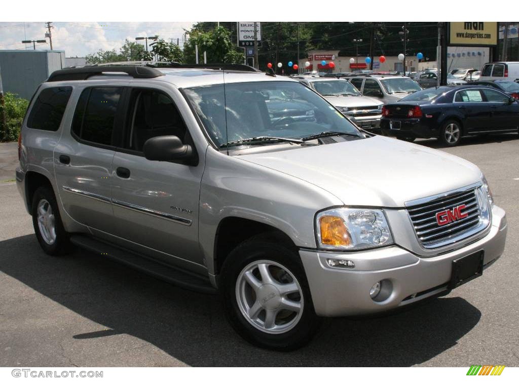 2006 Envoy XL SLE 4x4 - Liquid Silver Metallic / Ebony Black photo #1