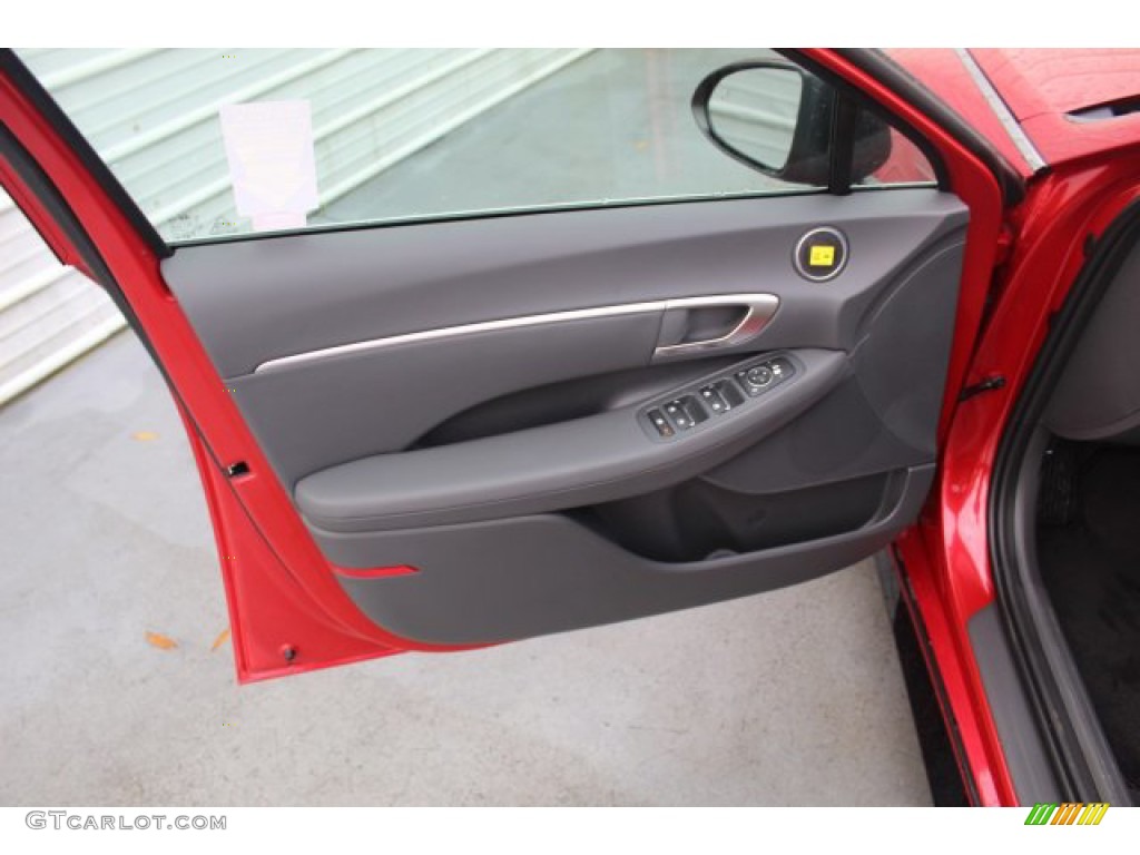 2020 Hyundai Sonata SEL Dark Gray Door Panel Photo #137019735