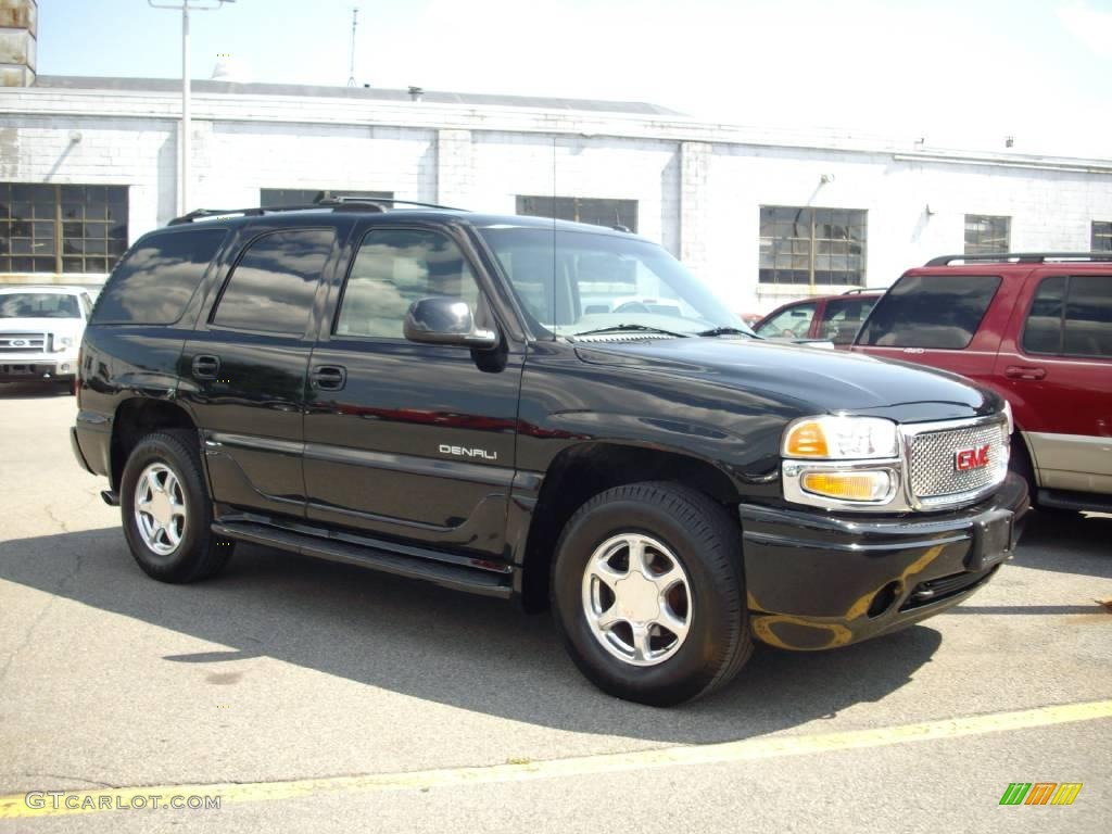 2002 Yukon Denali AWD - Onyx Black / Sandstone photo #1