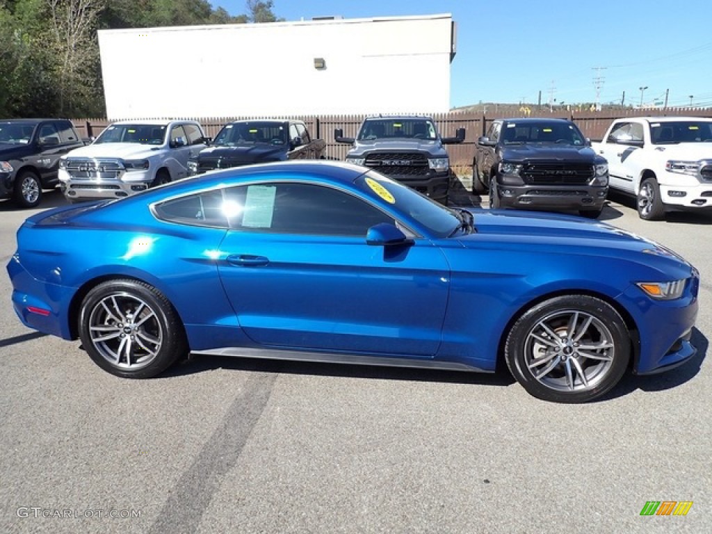 2017 Mustang Ecoboost Coupe - Lightning Blue / Ebony photo #7