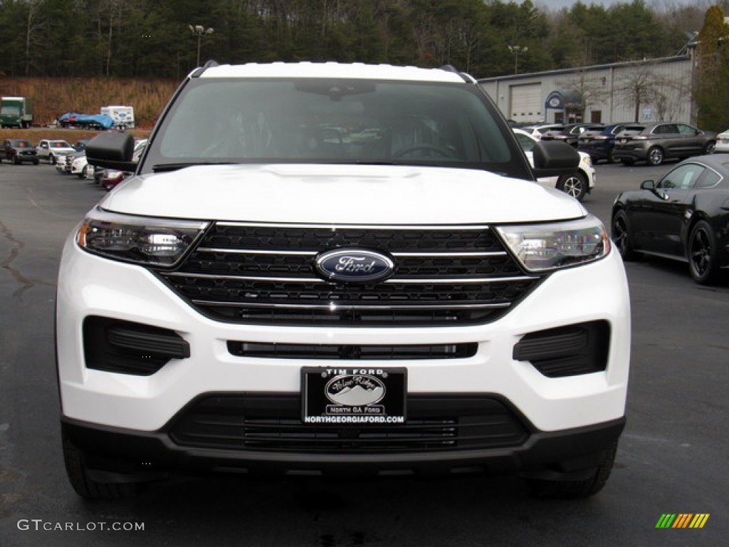 2020 Explorer XLT 4WD - Oxford White / Ebony photo #8