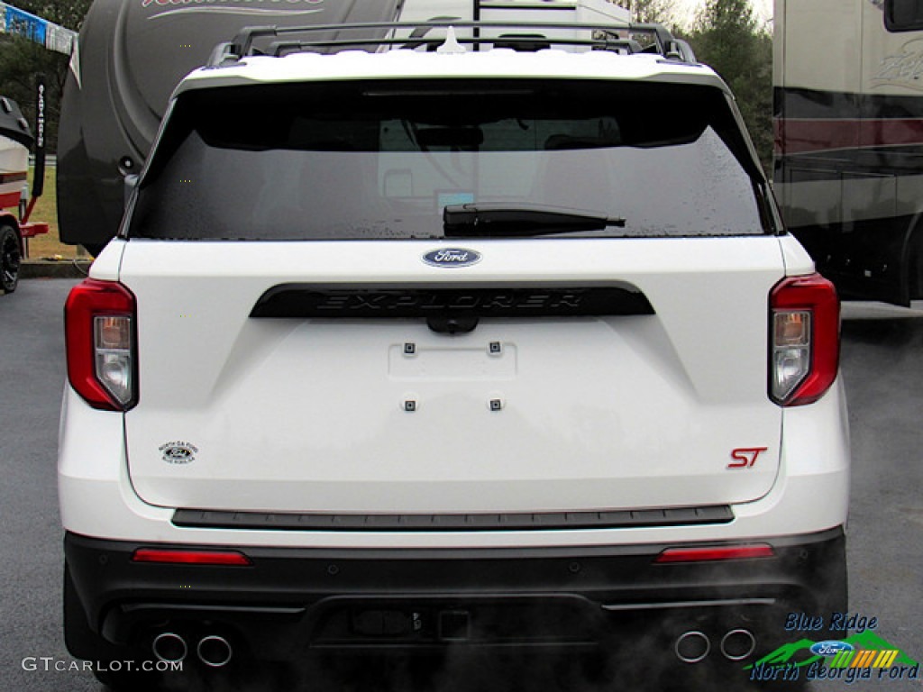 2020 Explorer ST 4WD - Star White Metallic Tri-Coat / Ebony photo #4