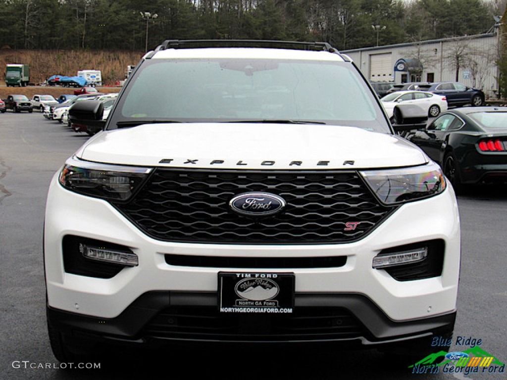 2020 Explorer ST 4WD - Star White Metallic Tri-Coat / Ebony photo #8