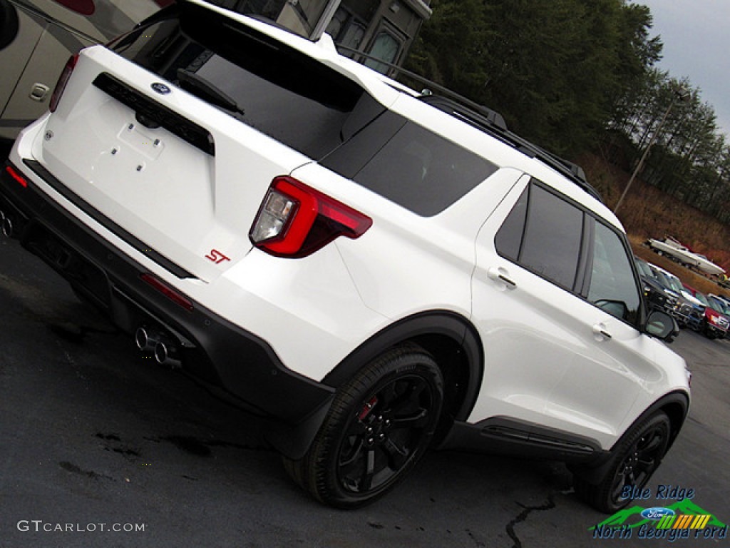 2020 Explorer ST 4WD - Star White Metallic Tri-Coat / Ebony photo #33