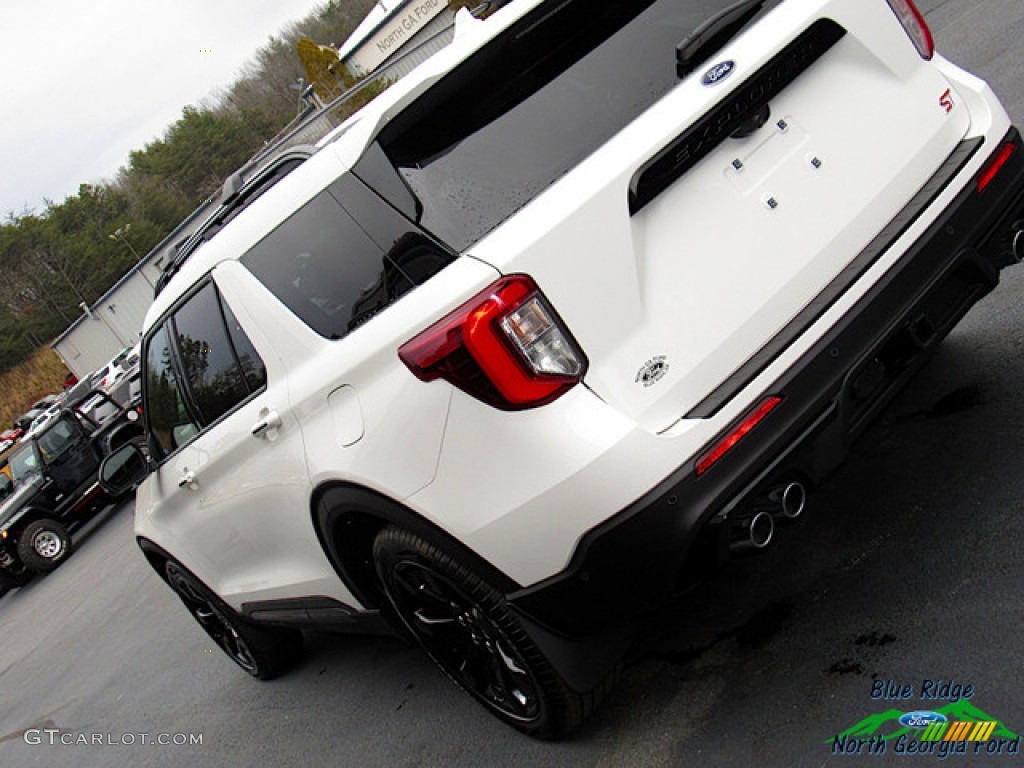 2020 Explorer ST 4WD - Star White Metallic Tri-Coat / Ebony photo #34