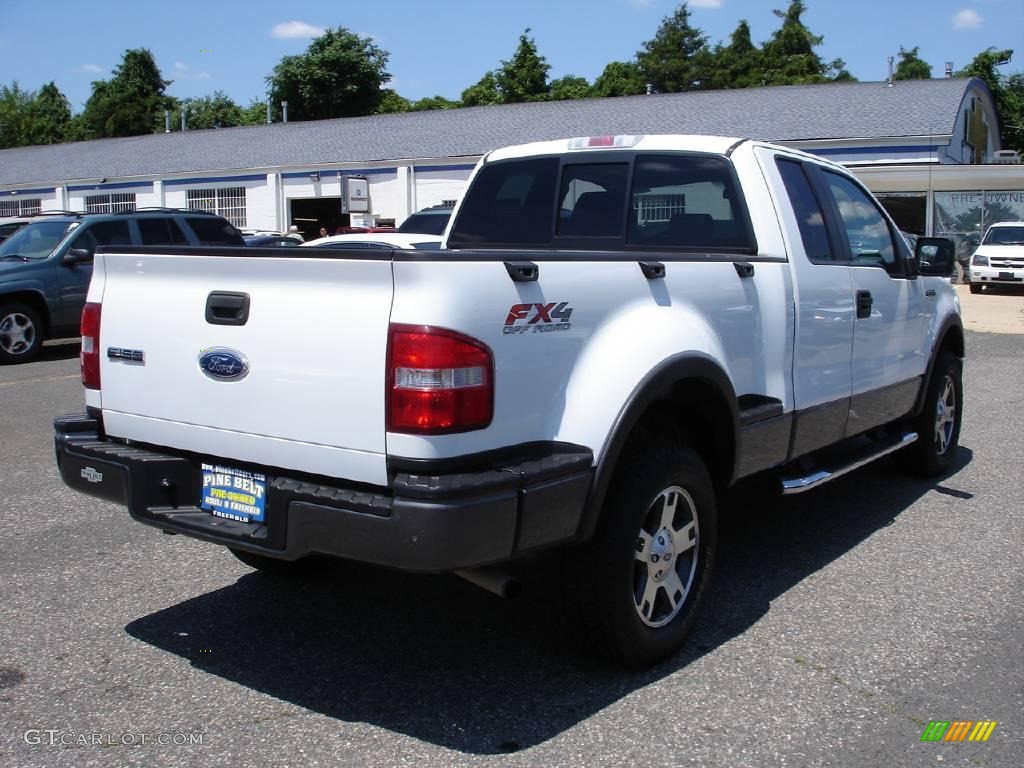 2005 F150 FX4 SuperCab 4x4 - Oxford White / Black photo #3