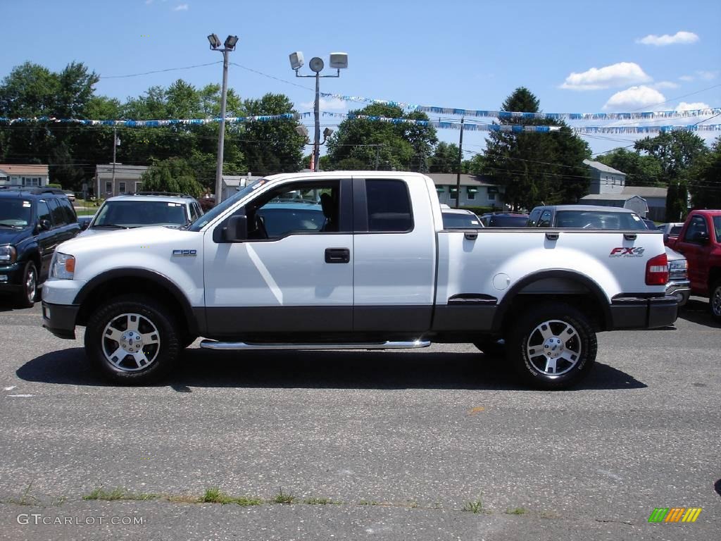 2005 F150 FX4 SuperCab 4x4 - Oxford White / Black photo #5