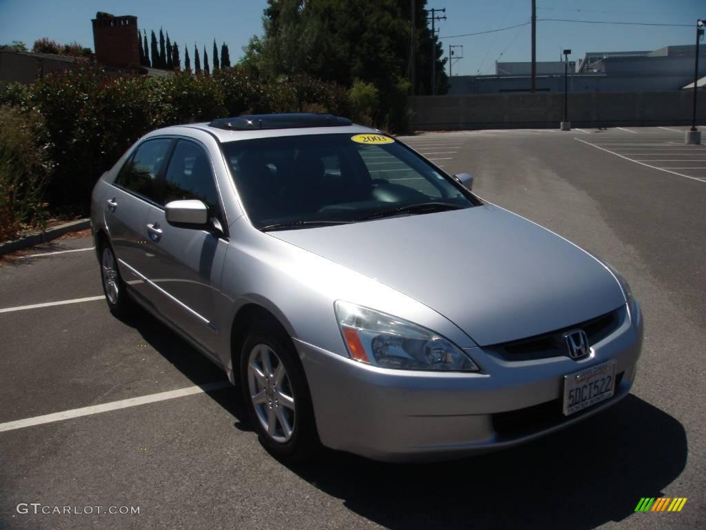 2003 Accord EX V6 Sedan - Satin Silver Metallic / Black photo #3