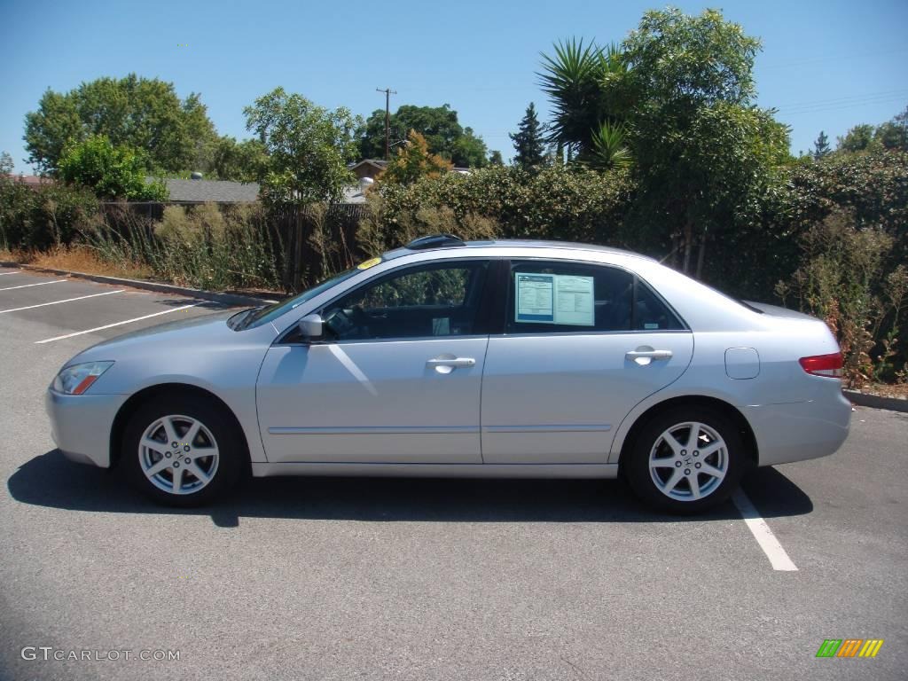 2003 Accord EX V6 Sedan - Satin Silver Metallic / Black photo #5