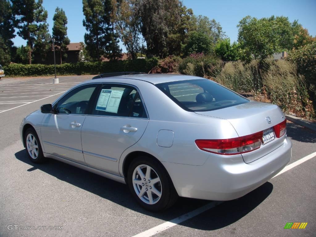 2003 Accord EX V6 Sedan - Satin Silver Metallic / Black photo #6