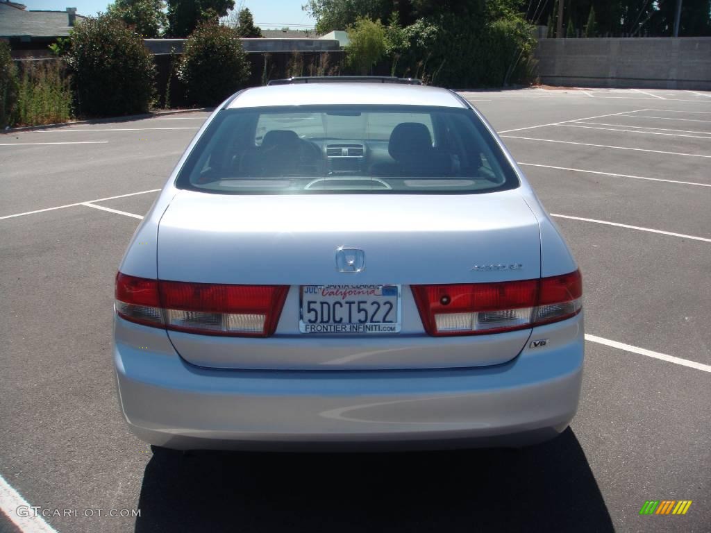 2003 Accord EX V6 Sedan - Satin Silver Metallic / Black photo #9