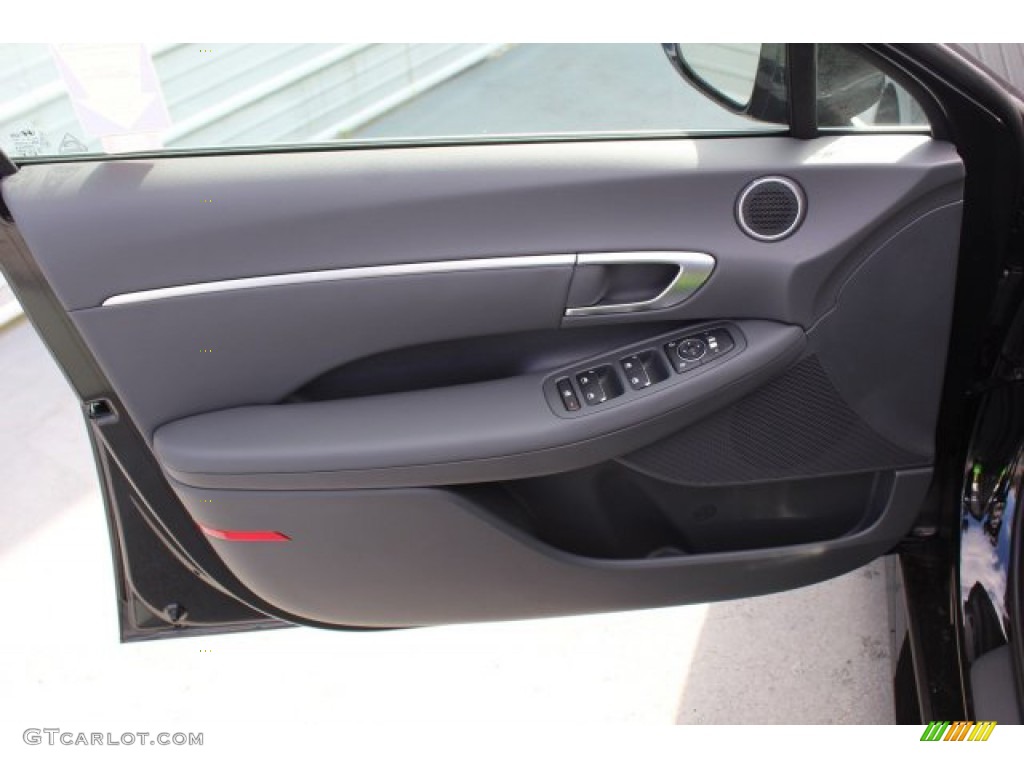 2020 Hyundai Sonata SEL Plus Black Door Panel Photo #137033802
