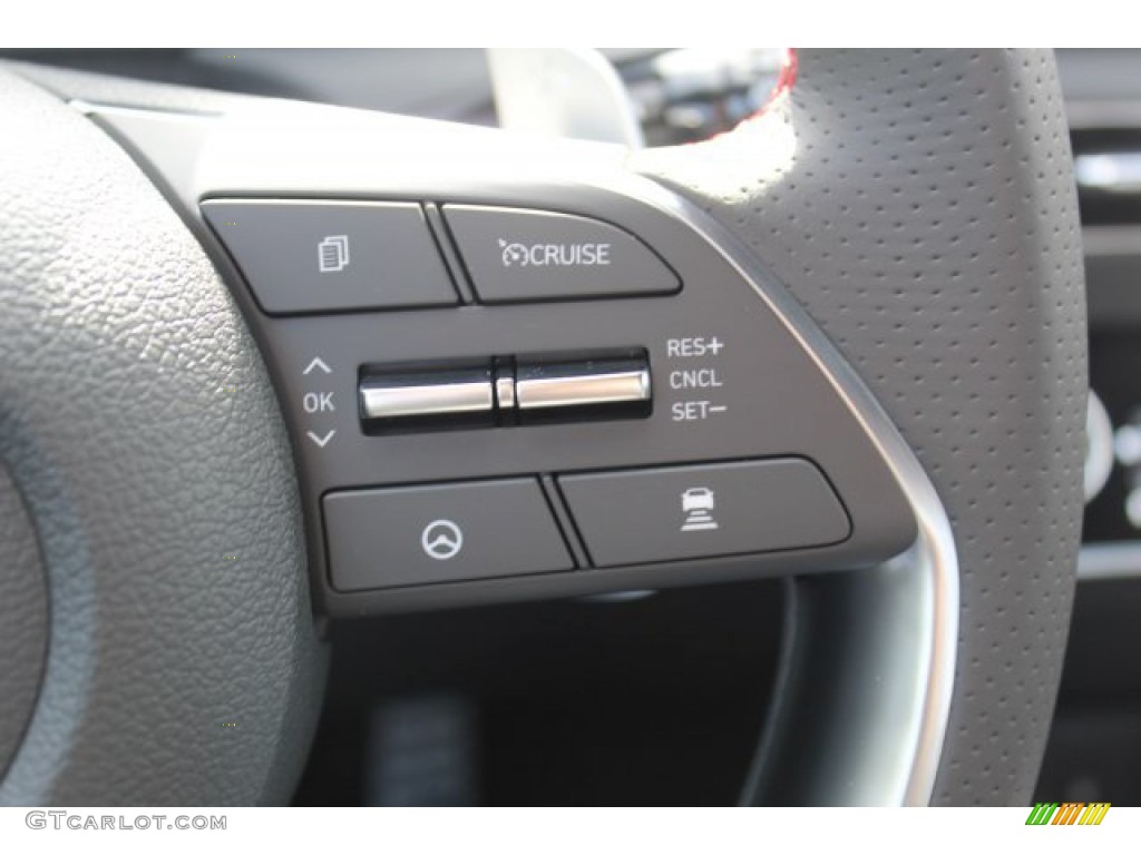 2020 Hyundai Sonata SEL Plus Black Steering Wheel Photo #137033856