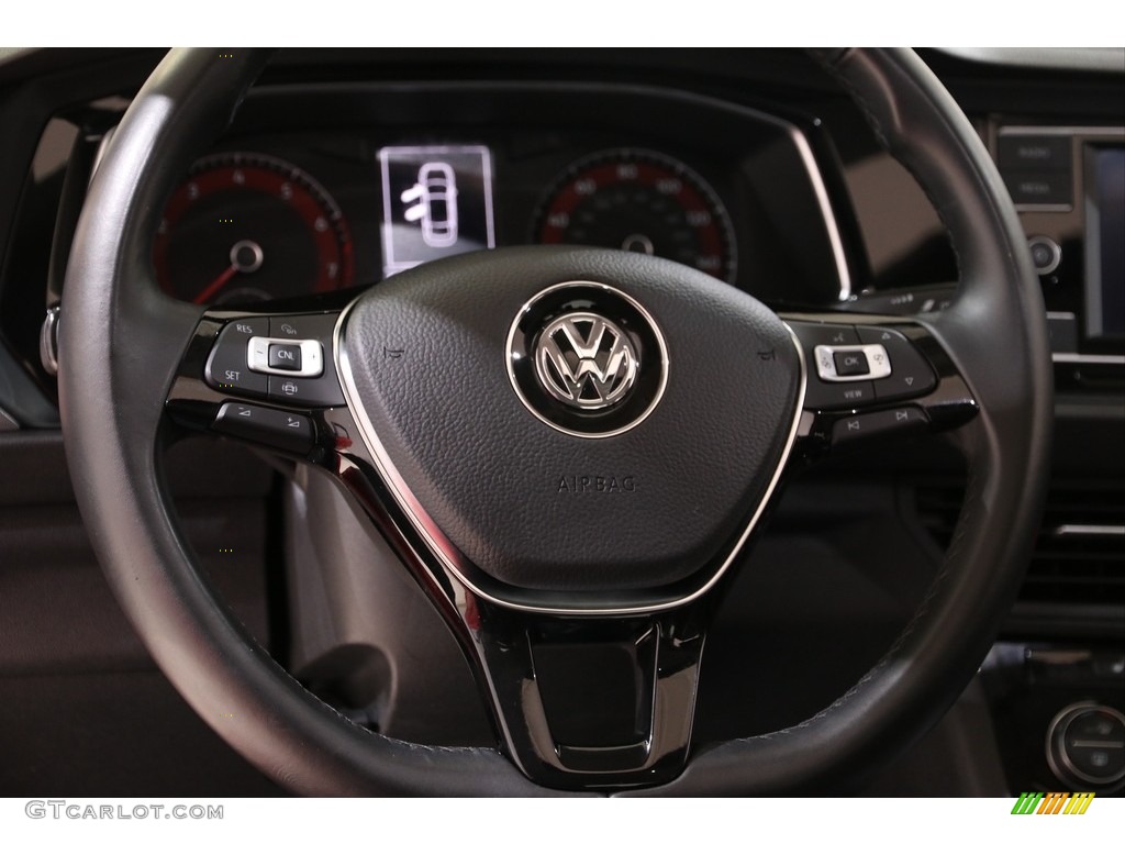 2019 Volkswagen Jetta SE Titan Black Steering Wheel Photo #137033955