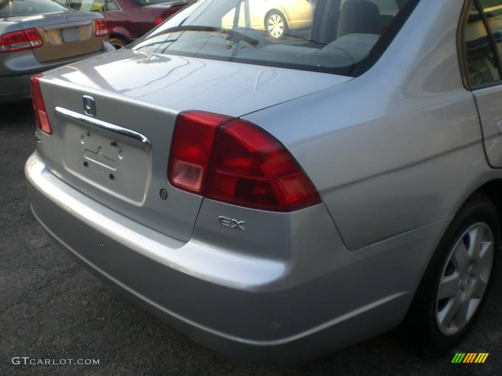 2002 Civic EX Sedan - Satin Silver Metallic / Gray photo #48