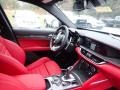2020 Alfa Romeo Stelvio Black/Red Interior Dashboard Photo