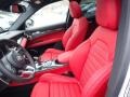 2020 Alfa Romeo Stelvio Black/Red Interior Front Seat Photo