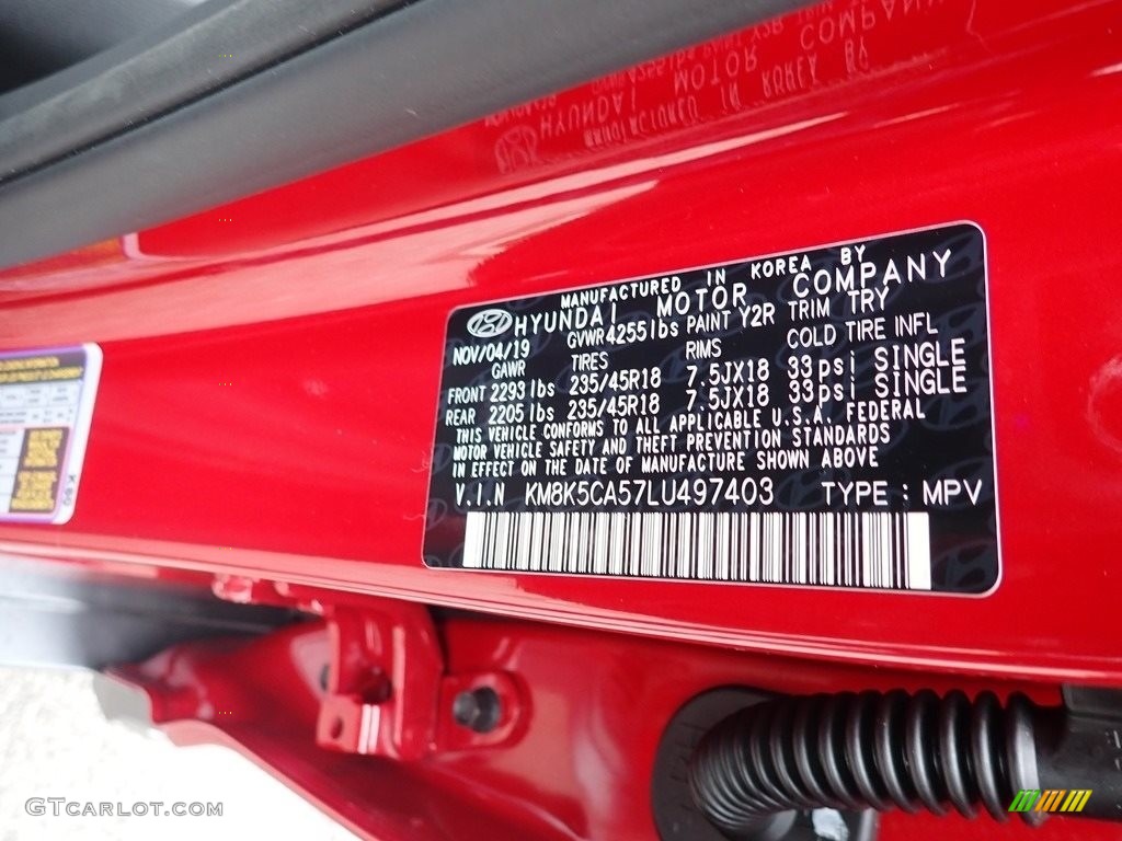 2020 Kona Color Code Y2R for Pulse Red Photo #137035599