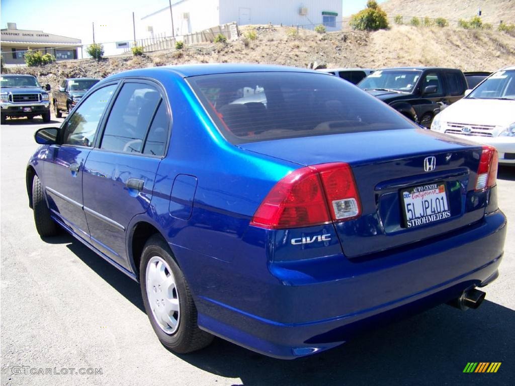 2005 Civic Value Package Sedan - Fiji Blue Pearl / Ivory photo #3