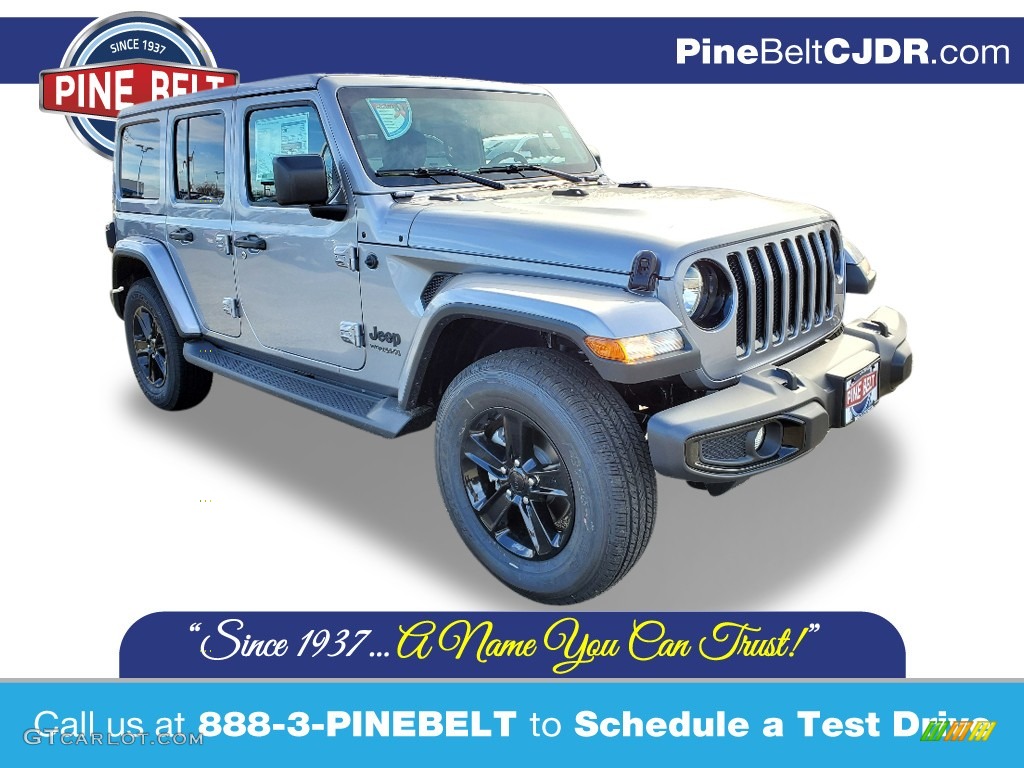 2020 Wrangler Unlimited Sahara 4x4 - Billet Silver Metallic / Black photo #1