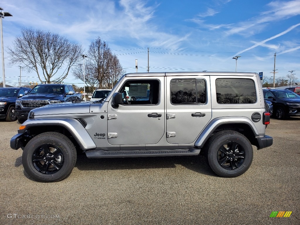 Billet Silver Metallic 2020 Jeep Wrangler Unlimited Sahara 4x4 Exterior Photo #137038161