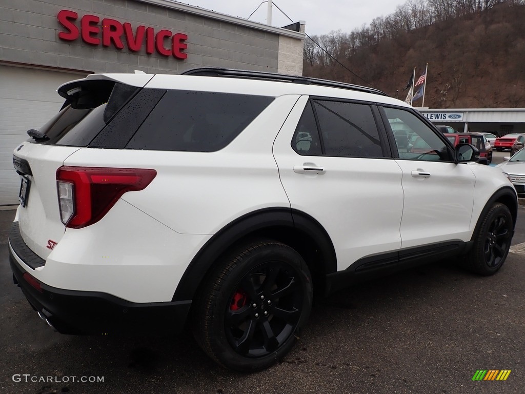 2020 Explorer ST 4WD - Star White Metallic Tri-Coat / Ebony photo #2