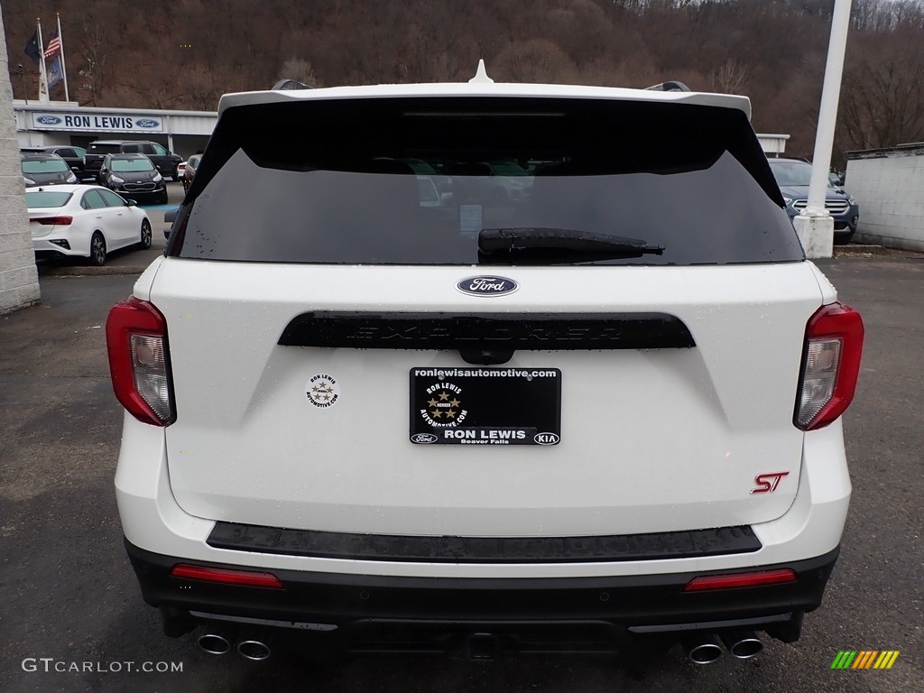 2020 Explorer ST 4WD - Star White Metallic Tri-Coat / Ebony photo #3