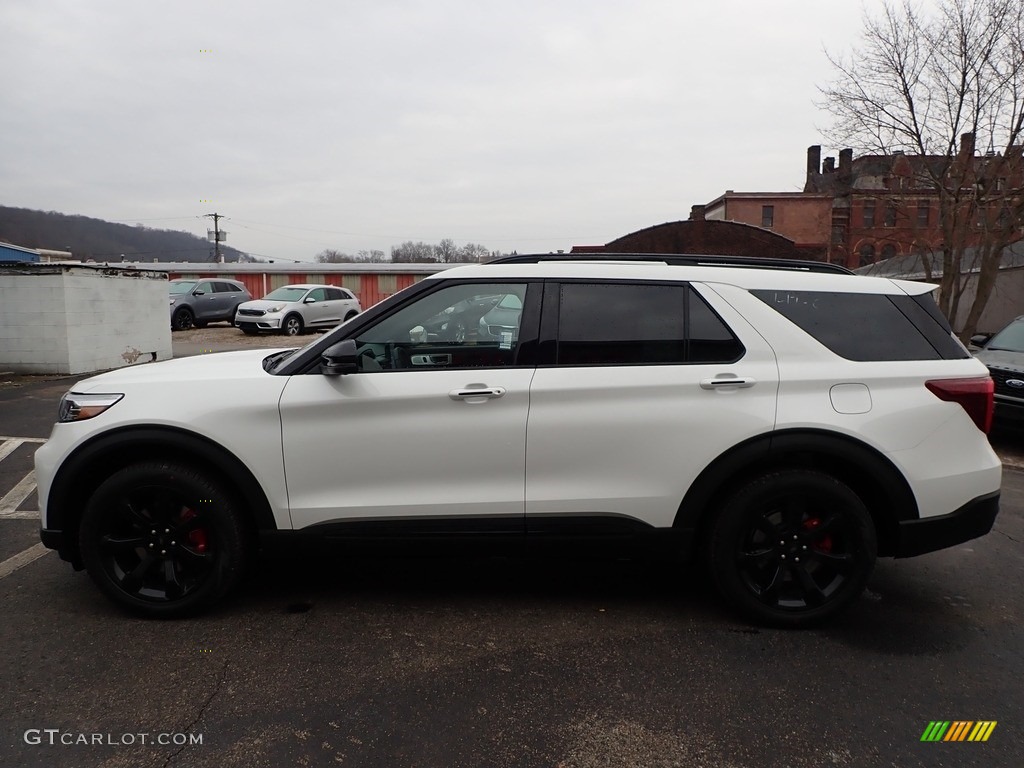 2020 Explorer ST 4WD - Star White Metallic Tri-Coat / Ebony photo #6