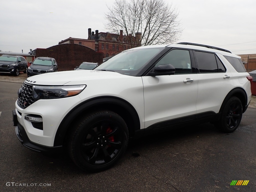 2020 Explorer ST 4WD - Star White Metallic Tri-Coat / Ebony photo #7