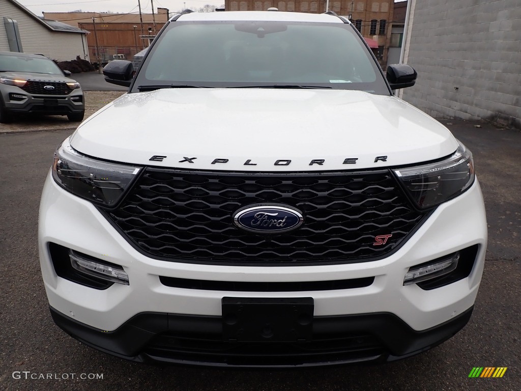 2020 Explorer ST 4WD - Star White Metallic Tri-Coat / Ebony photo #8
