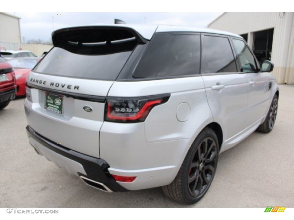 2020 Range Rover Sport HSE Dynamic - Indus Silver Metallic / Ebony/Ebony photo #2