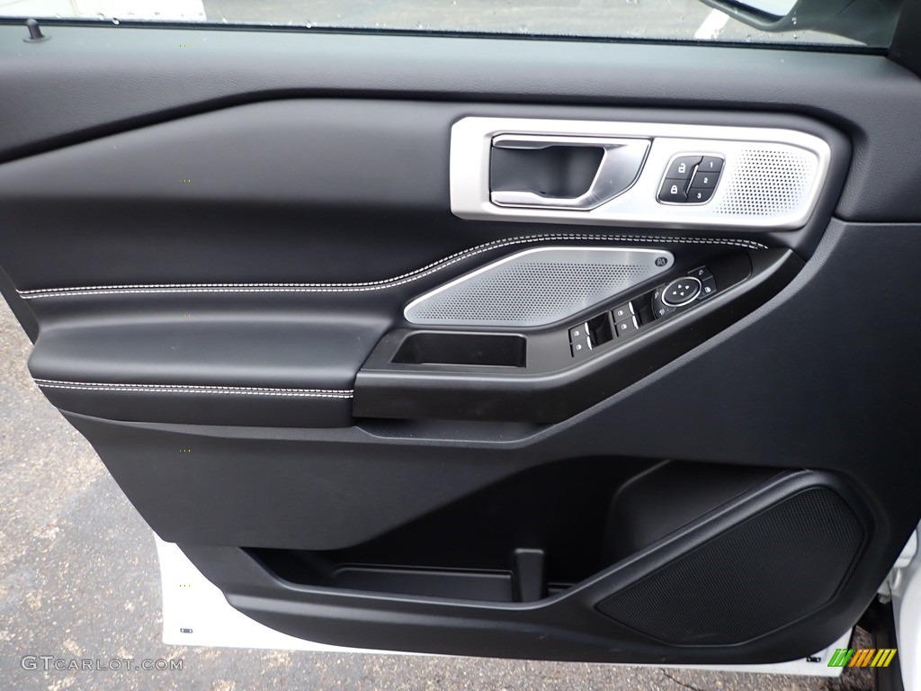 2020 Ford Explorer ST 4WD Ebony Door Panel Photo #137039857