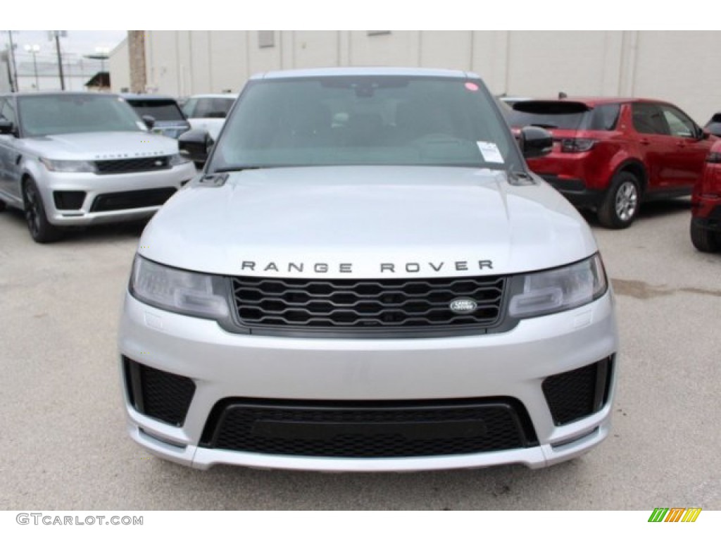 2020 Range Rover Sport HSE Dynamic - Indus Silver Metallic / Ebony/Ebony photo #8