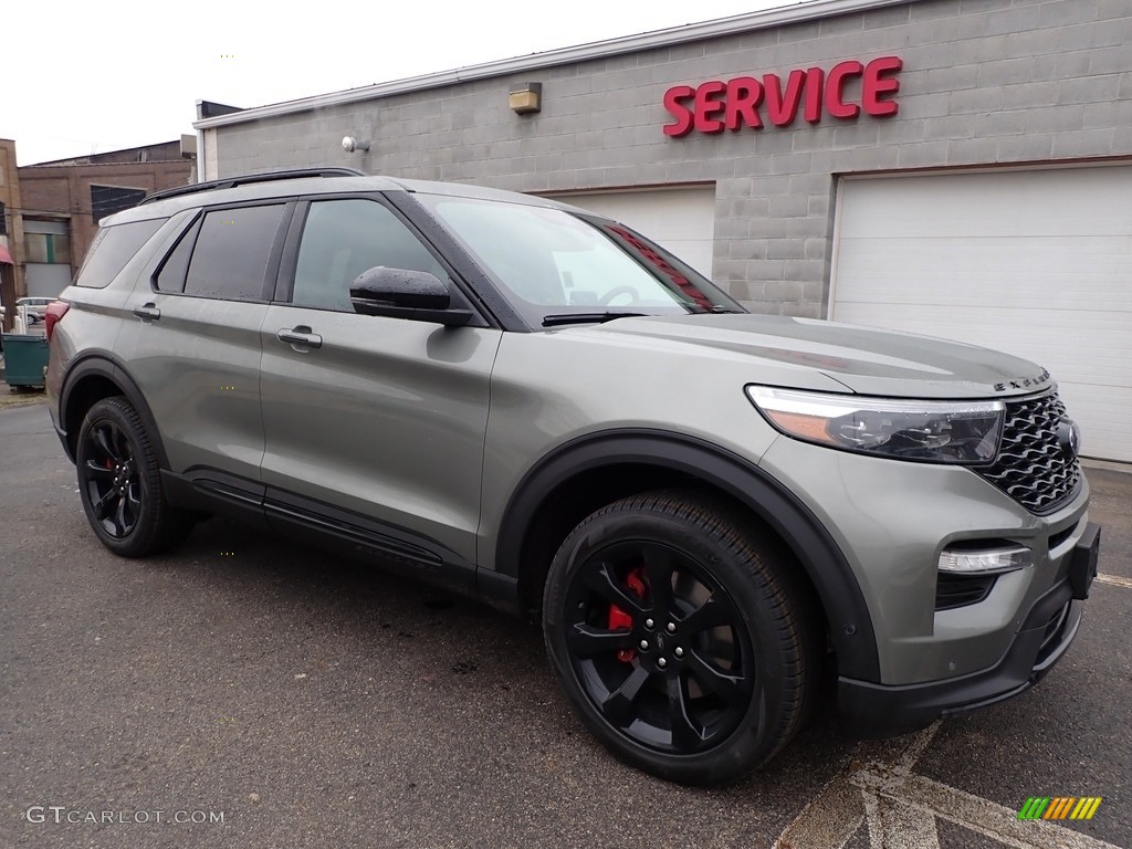 Silver Spruce Metallic 2020 Ford Explorer ST 4WD Exterior Photo