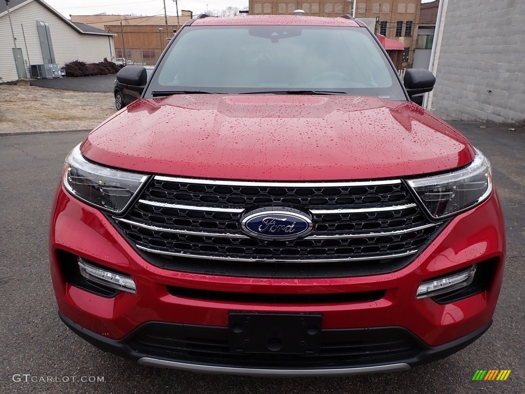 2020 Explorer XLT 4WD - Rapid Red Metallic / Sandstone photo #8