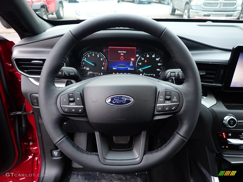 2020 Ford Explorer XLT 4WD Sandstone Steering Wheel Photo #137041500