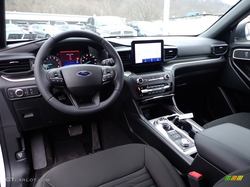 Ebony Interior 2020 Ford Explorer XLT 4WD Photo #137041965