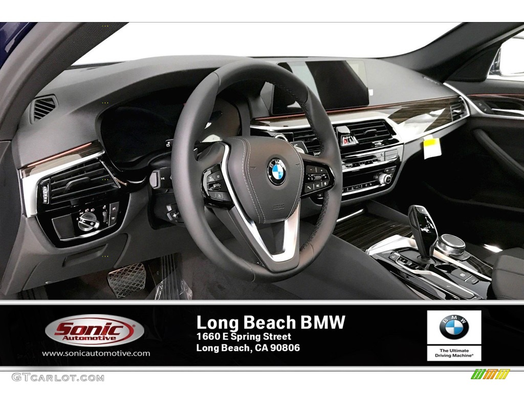 2020 5 Series 530i Sedan - Mediterranean Blue Metallic / Black photo #4