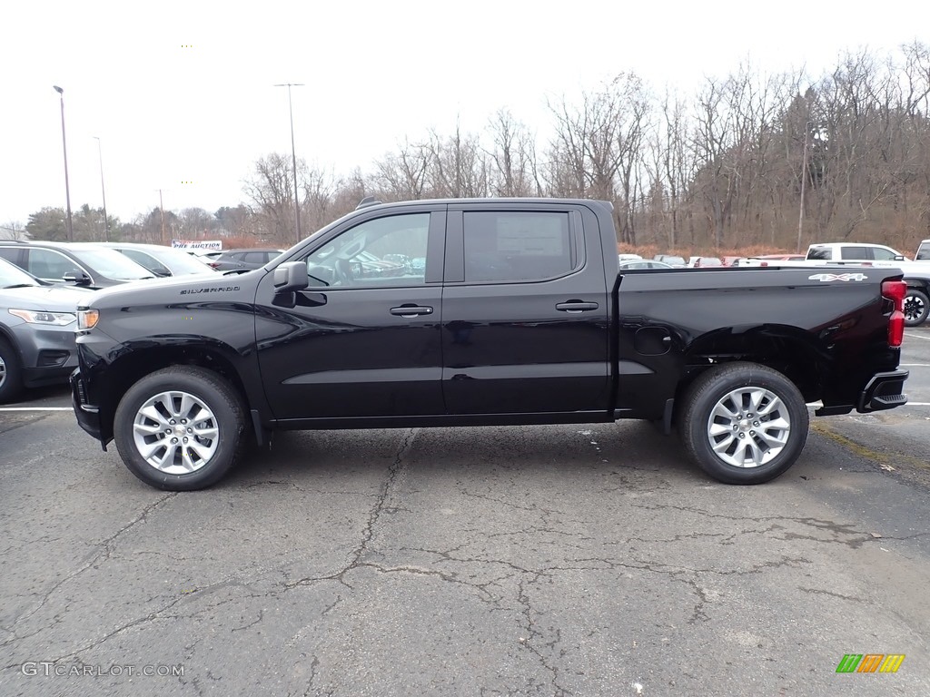 2020 Silverado 1500 Custom Crew Cab 4x4 - Black / Jet Black photo #2