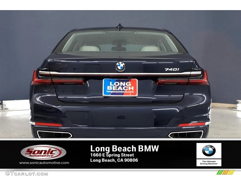 2020 7 Series 740i Sedan - Imperial Blue Metallic / Ivory White/Black photo #3