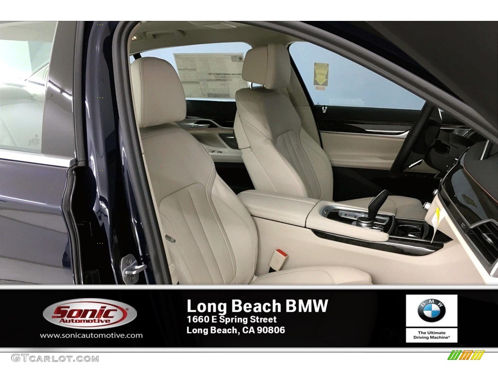 2020 7 Series 740i Sedan - Imperial Blue Metallic / Ivory White/Black photo #7