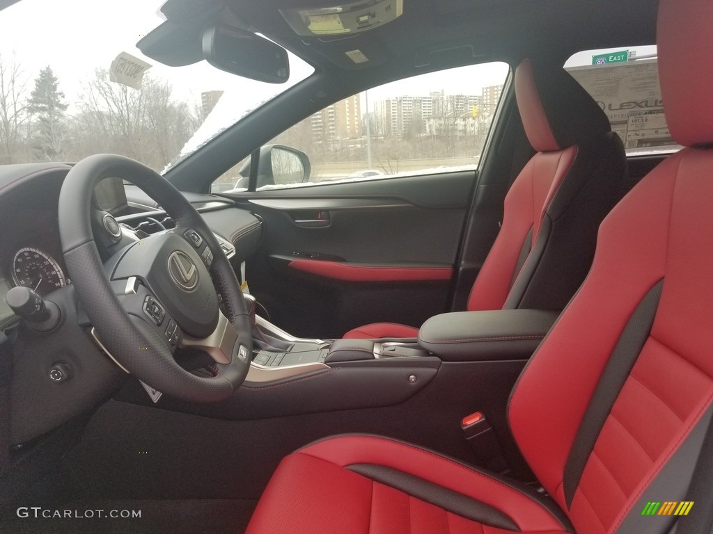Circuit Red Interior 2020 Lexus NX 300 F Sport AWD Photo #137046552