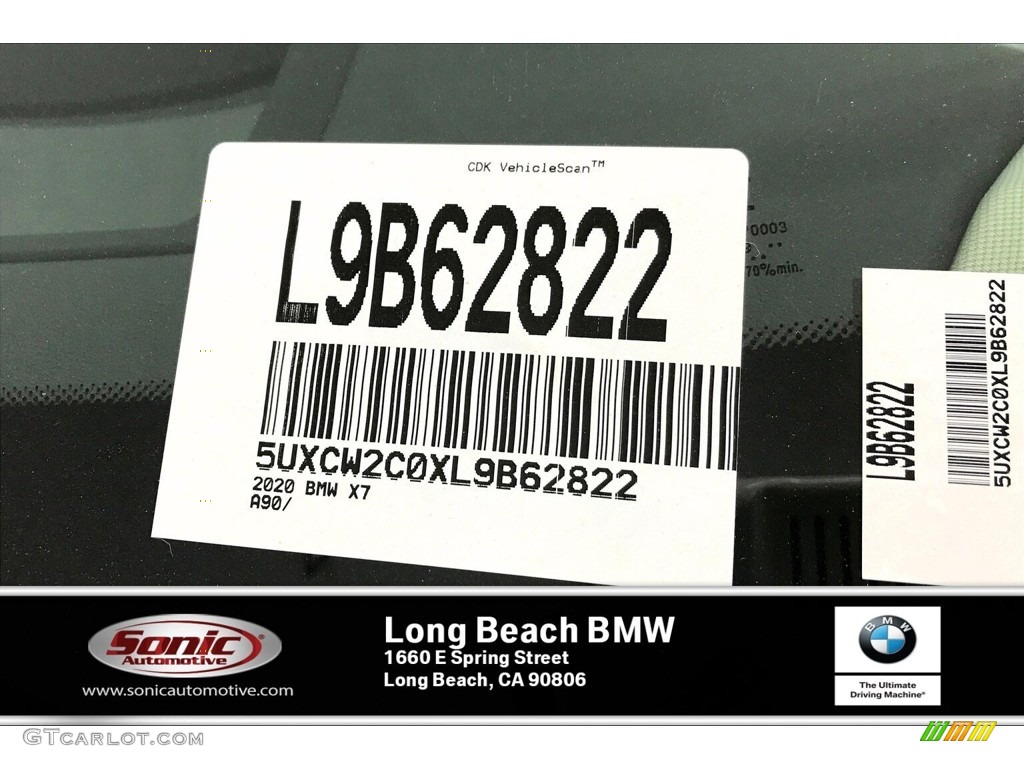 2020 X7 xDrive40i - Dark Graphite Metallic / Black photo #11