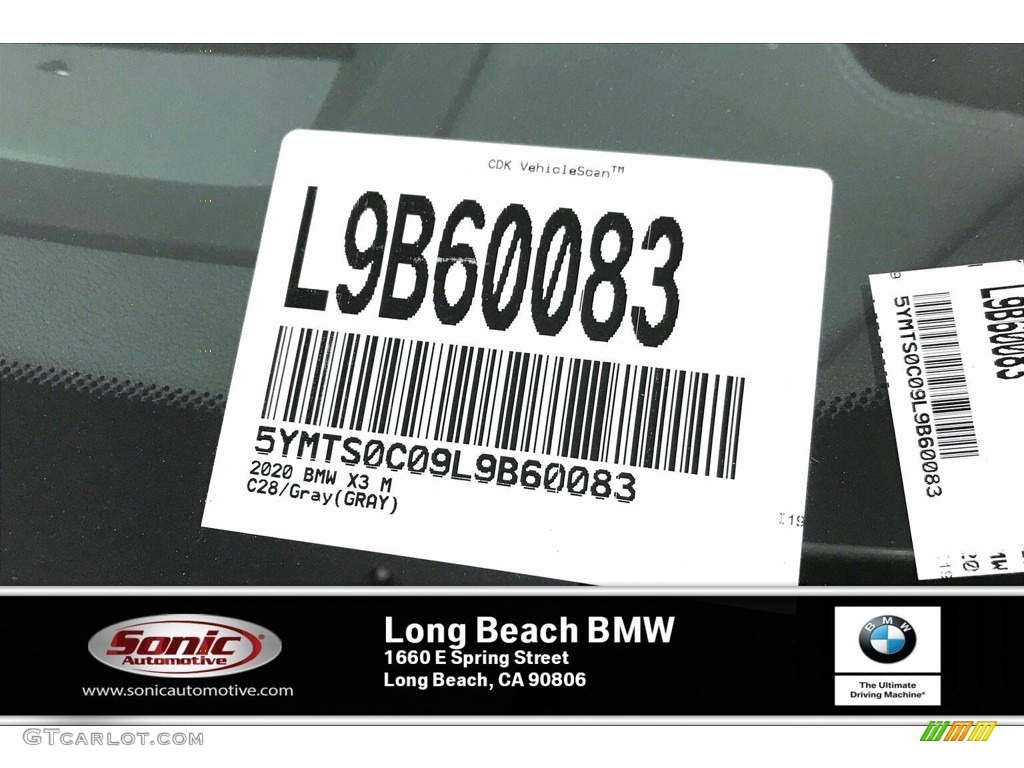 2020 X3 M Competition - Donington Grey Metallic / Black photo #11