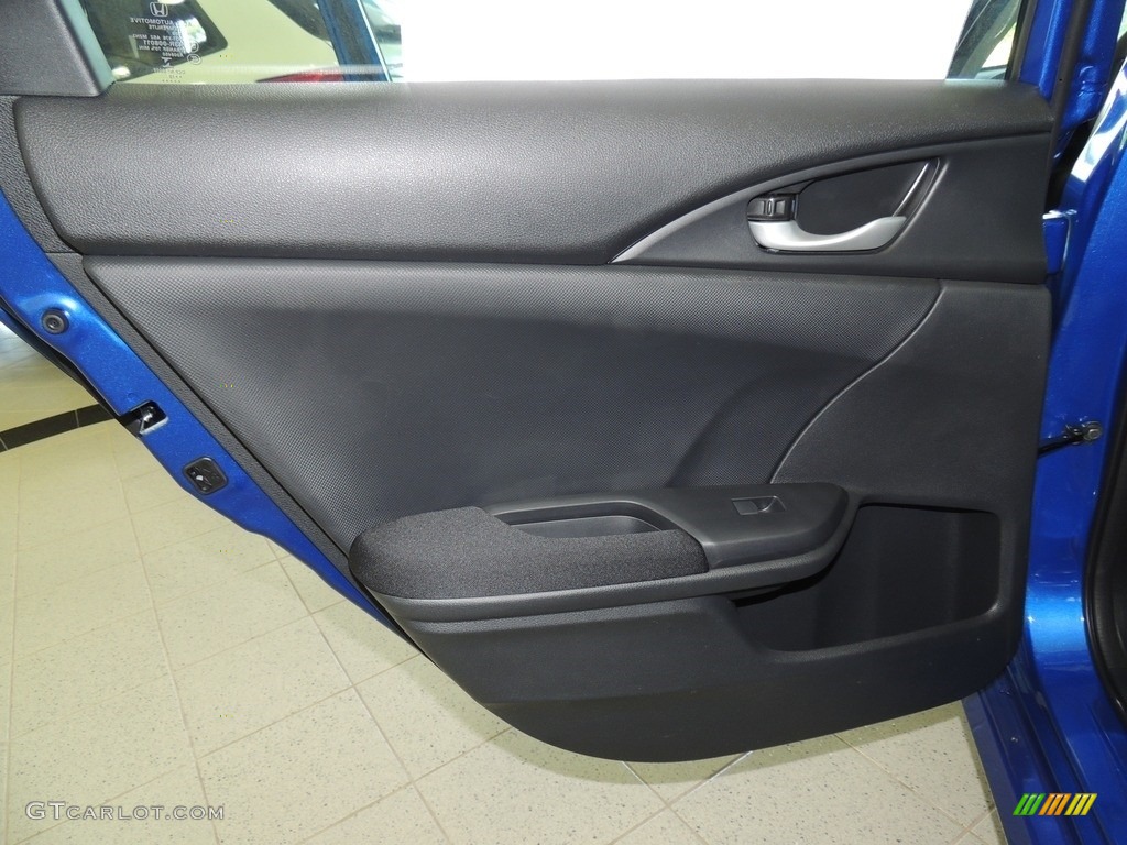 2020 Civic LX Sedan - Aegean Blue Metallic / Black photo #10