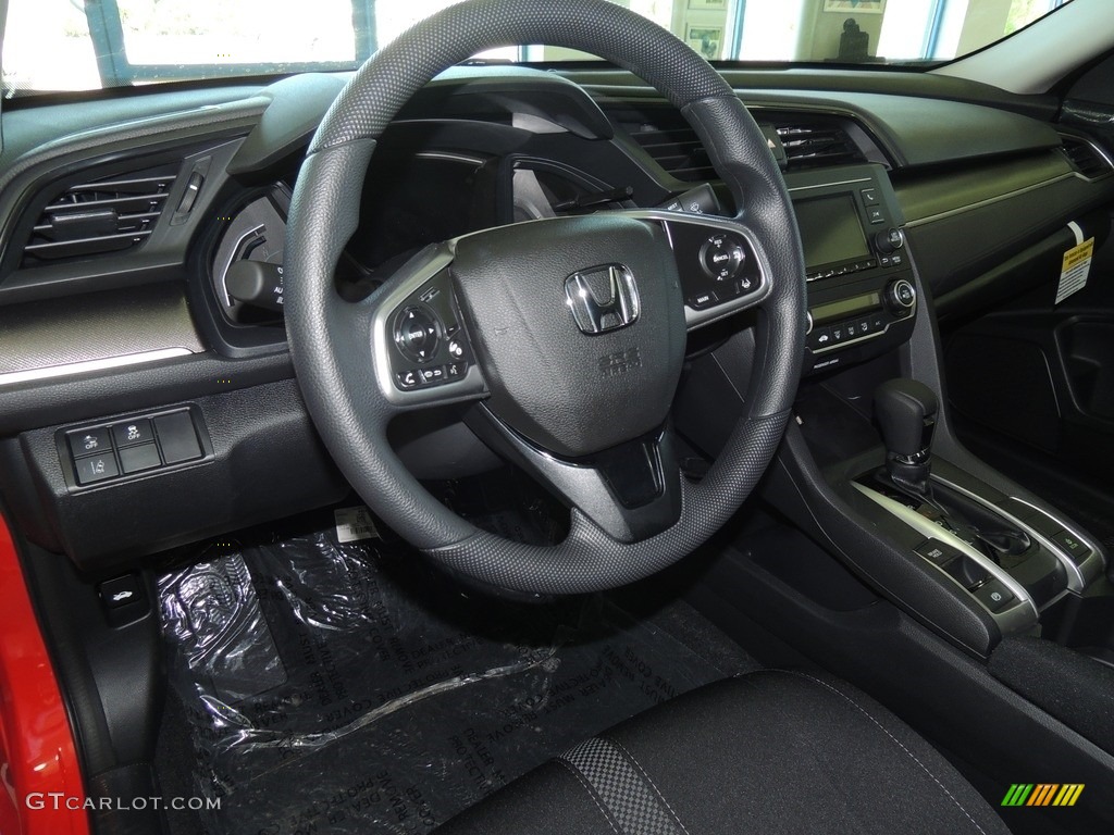 2020 Civic LX Sedan - Rallye Red / Black photo #11