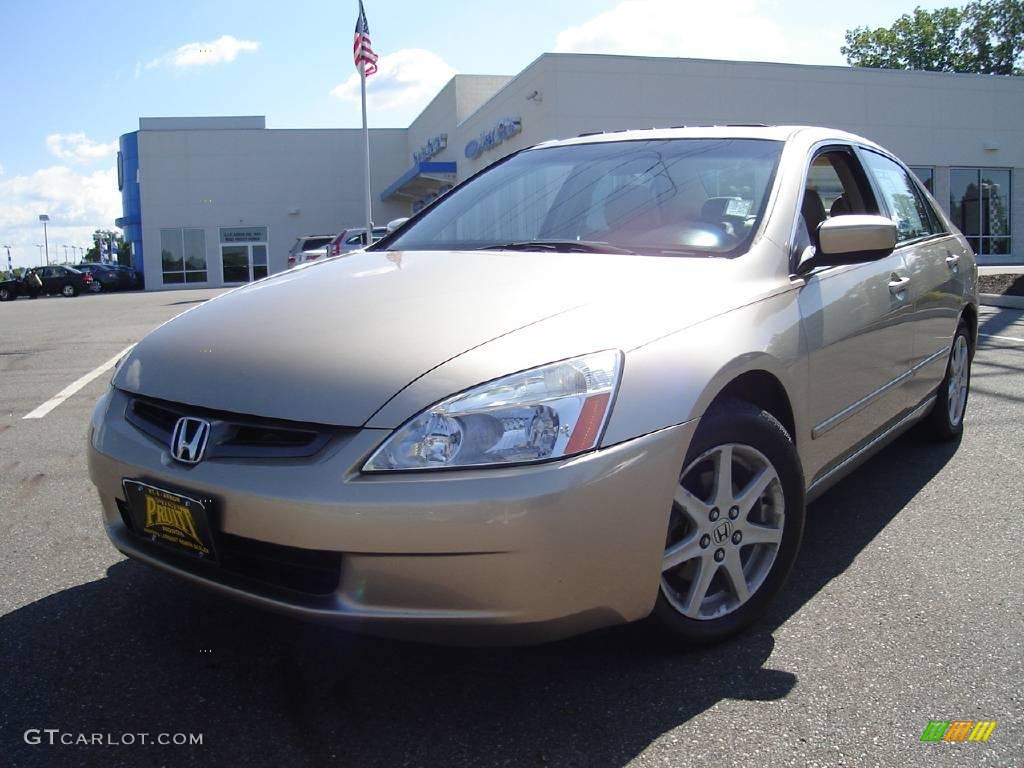 2003 Accord EX V6 Sedan - Desert Mist Metallic / Ivory photo #1