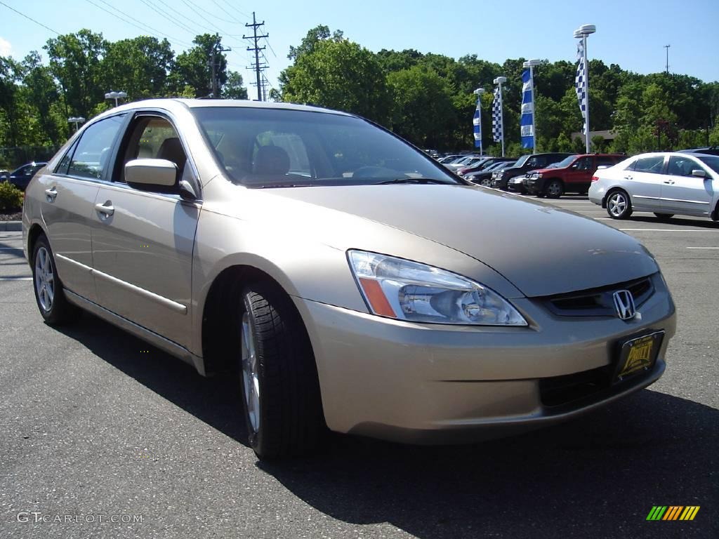 2003 Accord EX V6 Sedan - Desert Mist Metallic / Ivory photo #7