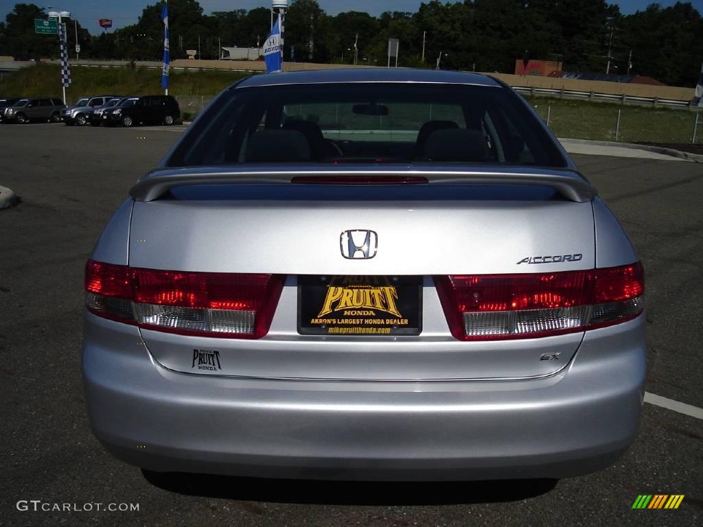 2003 Accord EX Sedan - Satin Silver Metallic / Black photo #4