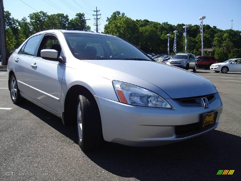 2003 Accord EX Sedan - Satin Silver Metallic / Black photo #7